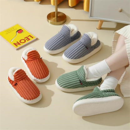 Cozy Winter Cotton Plush Slippers – Warm Indoor & Outdoor Fleece Slippers for Couples