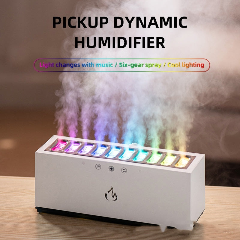 Multi-Nozzle Heavy Fog Dynamic Humidifier – Elevate Your Space with Music-Synced Mist and Colorful Lights