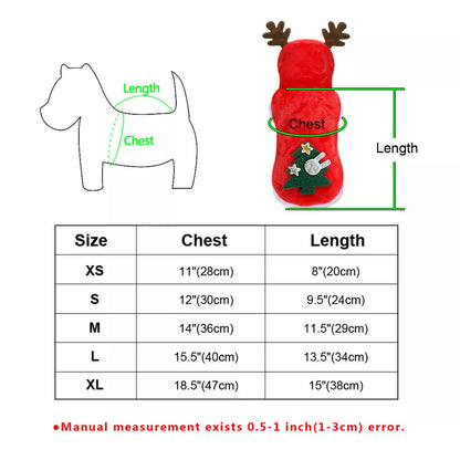 Festive Christmas Pet Outfit – Adorable Holiday Costume for Dogs and Cats!